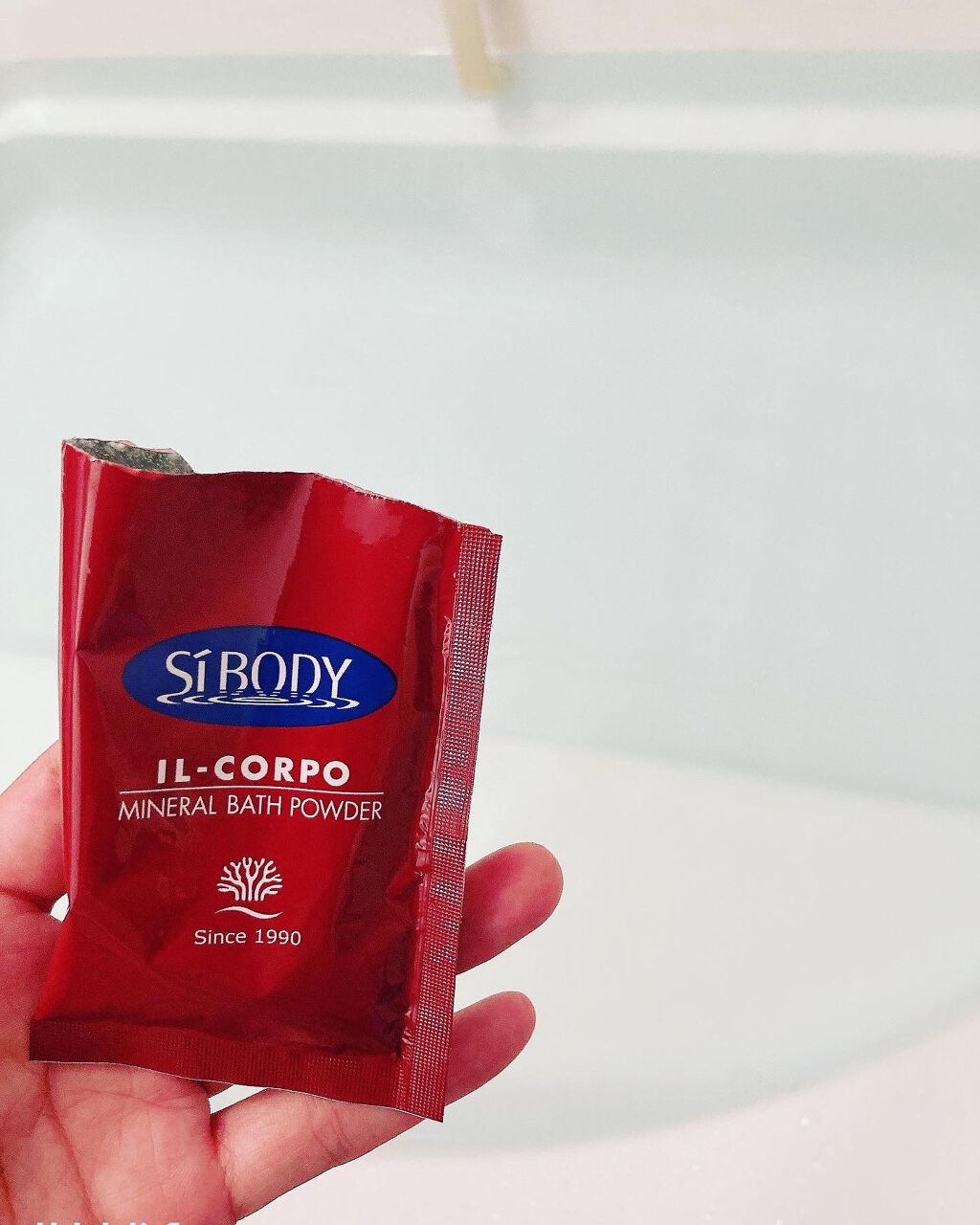 ミネラルバスパウダーオリジナル/イルコルポ/無機塩系入浴剤を使ったクチコミ(3枚目)