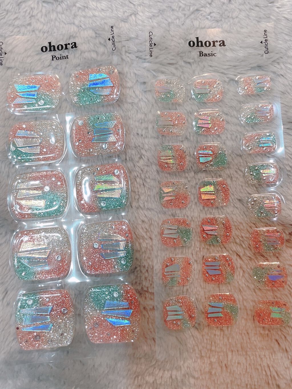 セミキュアジェルネイル(ペディキュア)/ohora/ネイルシールを使ったクチコミ（2枚目）
