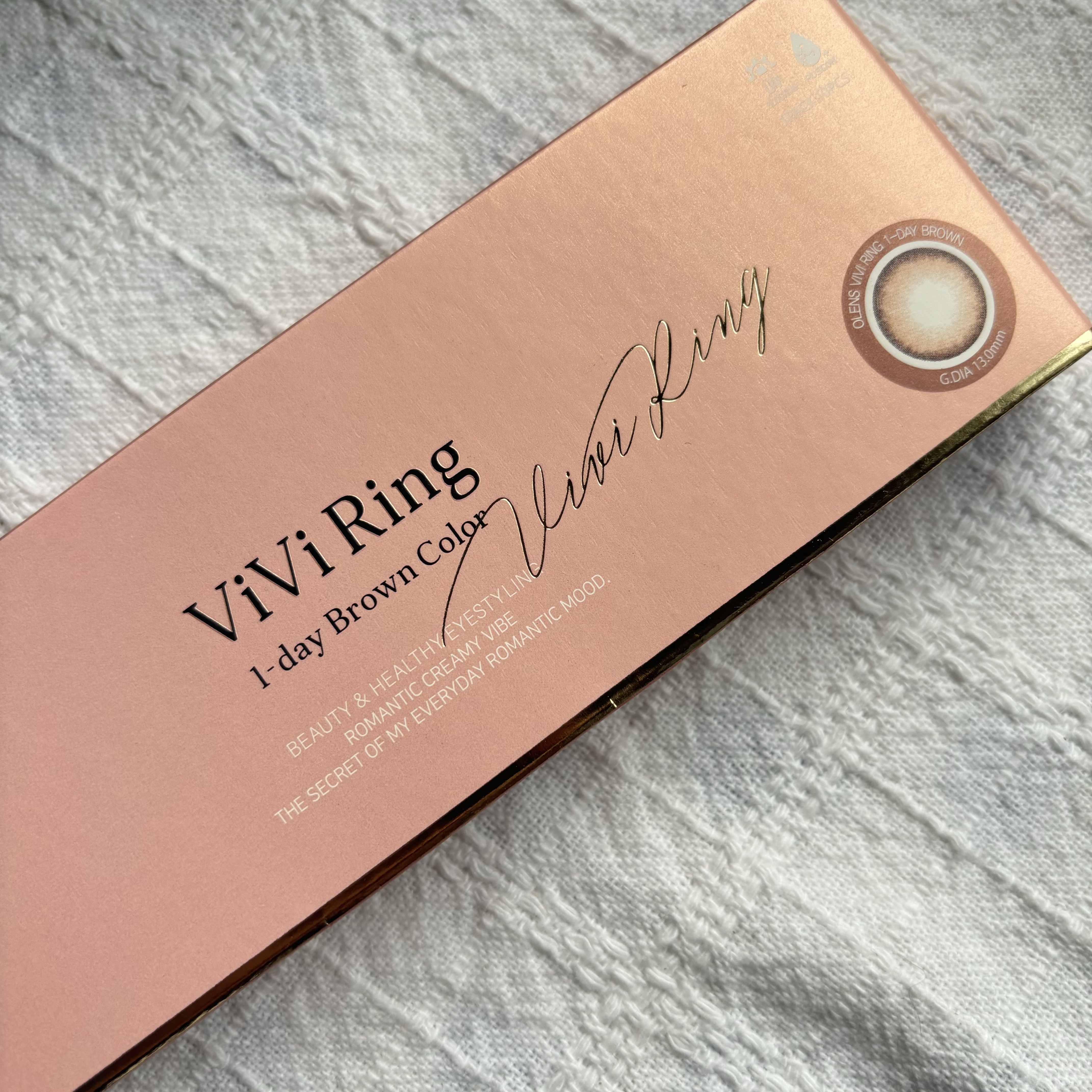 ViVi Ring 1day ブラウン/OLENS/ワンデー（１DAY）カラコンを使ったクチコミ（2枚目）
