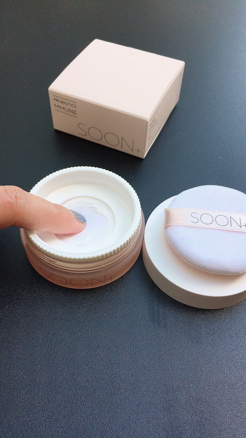 SOON+ プロバイオティクスミューンパウダー/soon+/ルースパウダーを使ったクチコミ(2枚目)