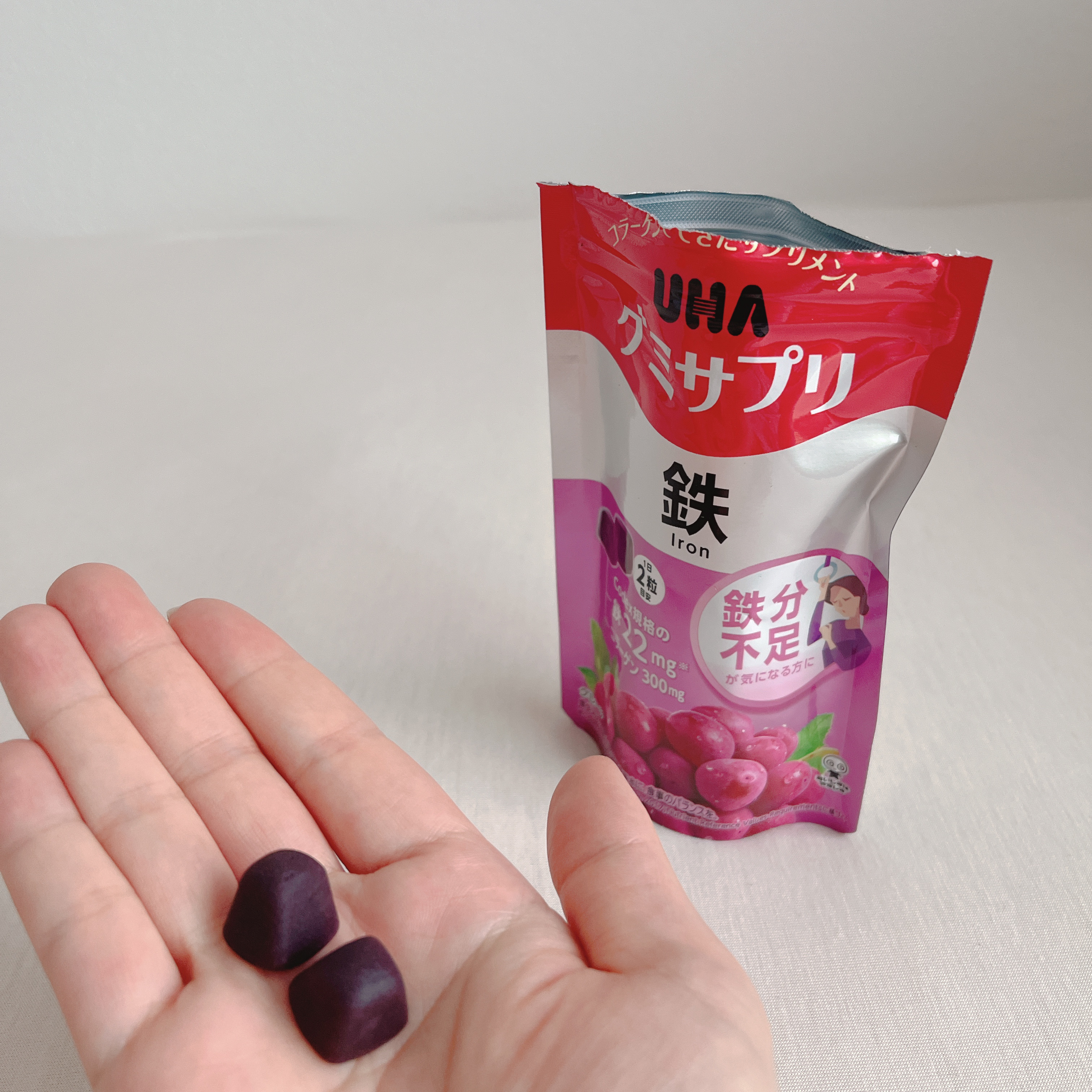グミサプリ鉄/UHA味覚糖/健康サプリメントを使ったクチコミ（2枚目）