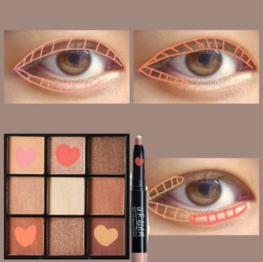 UR GLAM　BLOOMING EYE COLOR PALETTE/U R GLAM/アイシャドウパレットを使ったクチコミ（2枚目）