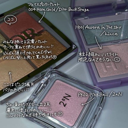 ピュアグラッシュ ハイライター/2aN/パウダーハイライトを使ったクチコミ(2枚目)