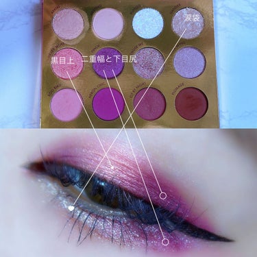 BYE BYE BIRDIE/ColourPop/アイシャドウパレットを使ったクチコミ（3枚目）