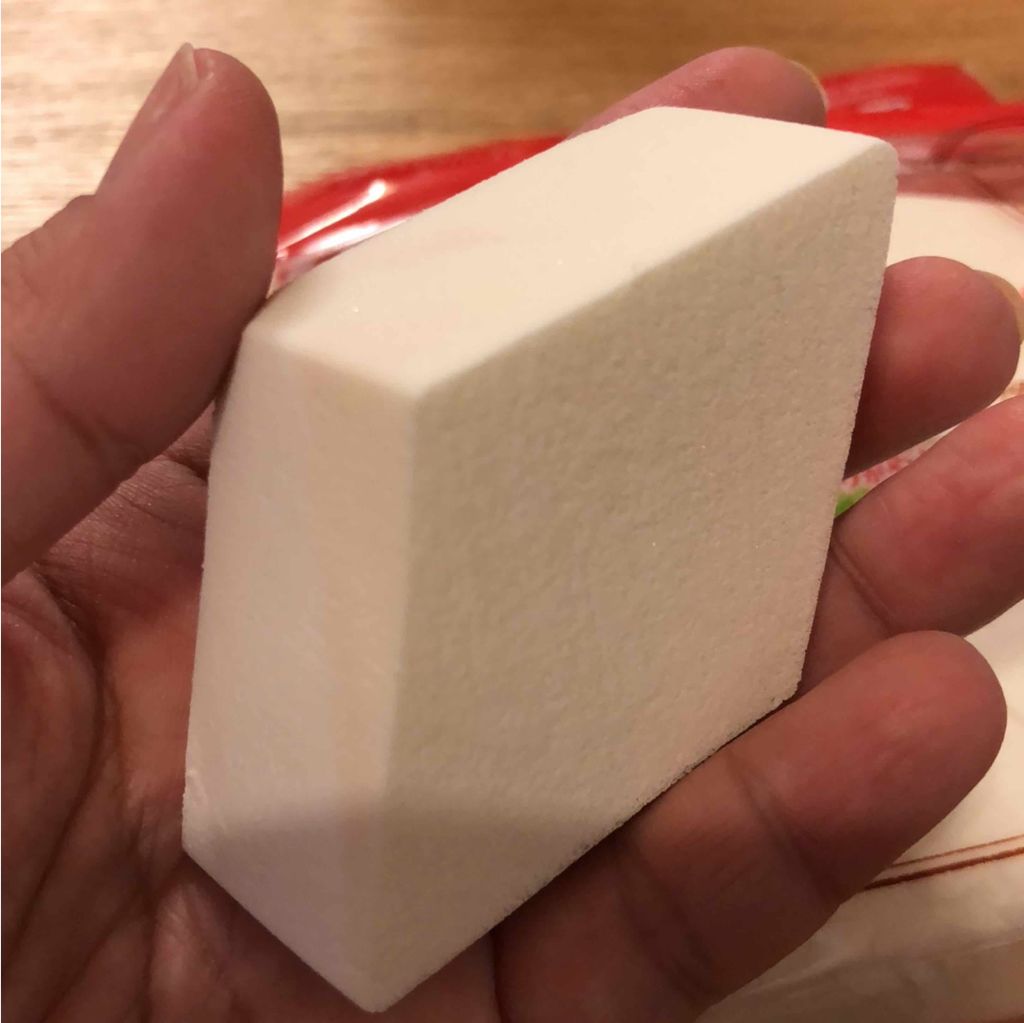 ナチュラルラバースポンジ ダイヤ型/ロージーローザ/パフ・スポンジを使ったクチコミ（2枚目）