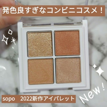 アイパレット/sopo/アイシャドウパレットを使ったクチコミ（1枚目）