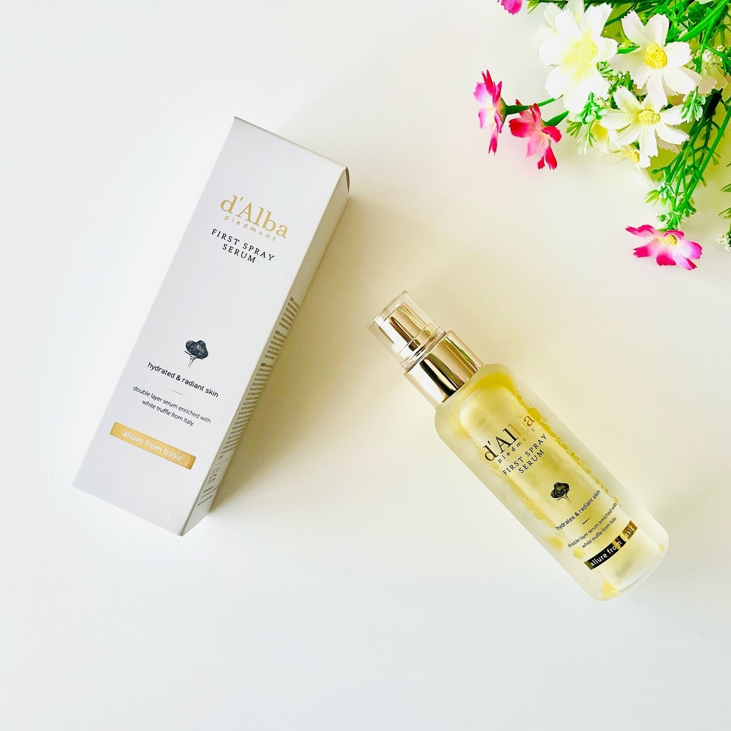 ダルバ ホワイトトリュフファーストスプレーセラム/ダルバ/ミスト状化粧水を使ったクチコミ(1枚目)