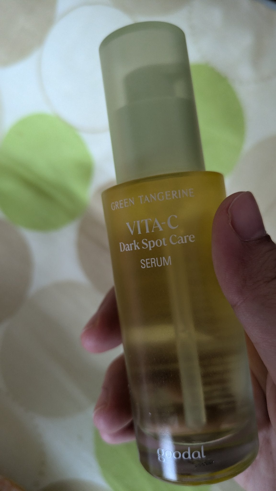 グリーンタンジェリン ビタC ダークスポットケアセラム/goodal/美容液を使ったクチコミ(1枚目)