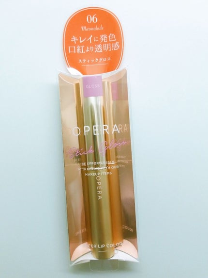 たなか on LIPS 「オペラのスティックグロス6番ママレード。唇の赤みにまけた。シア..」(1枚目)