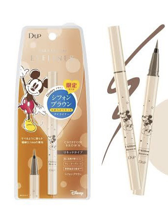 シルキーリキッドアイライナーWP シフォンブラウン Disney限定デザイン/D-UP/リキッドアイライナーを使ったクチコミ（1枚目）