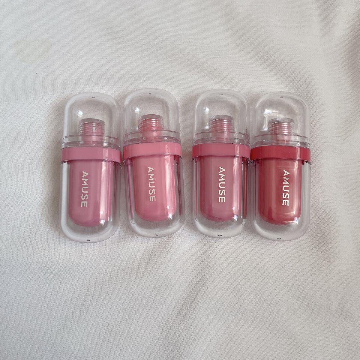 ジェルフィットティント 02 ヘルシーサーモン/AMUSE/リップティントを使ったクチコミ（2枚目）