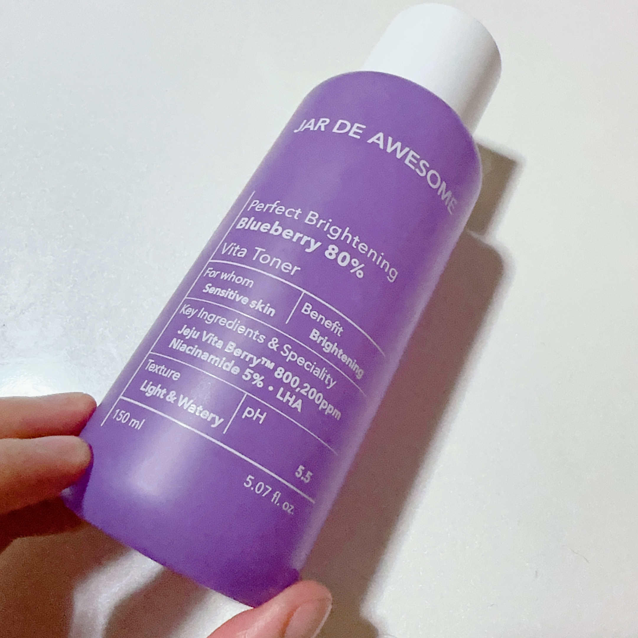 パーフェクト ブライトニングブルーベリー80 ビタトナー/JAR DE AWESOME/化粧水を使ったクチコミ（3枚目）