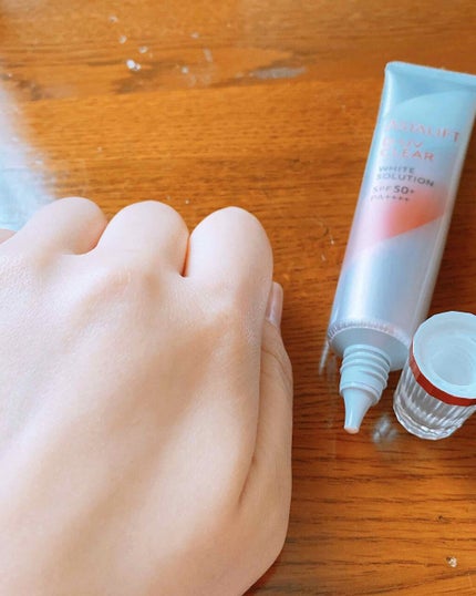 D-UVクリア ホワイトソリューション/アスタリフト/日焼け止めクリームを使ったクチコミ(4枚目)