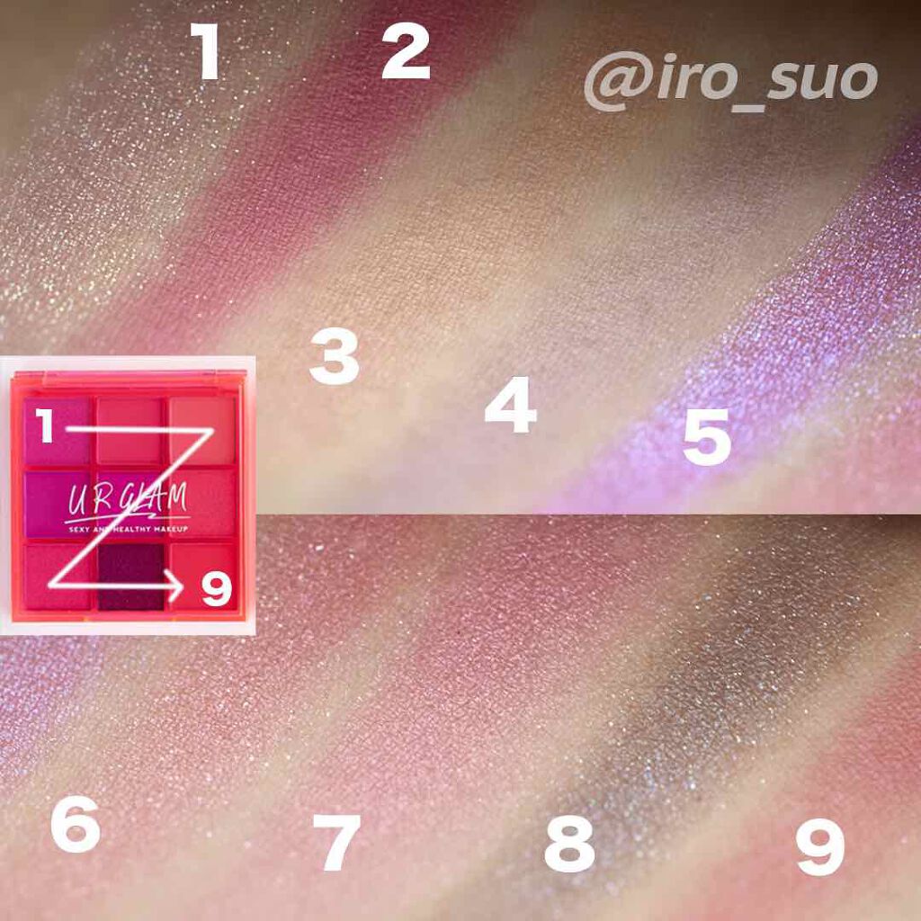 UR GLAM　BLOOMING EYE COLOR PALETTE/U R GLAM/アイシャドウパレットを使ったクチコミ（2枚目）