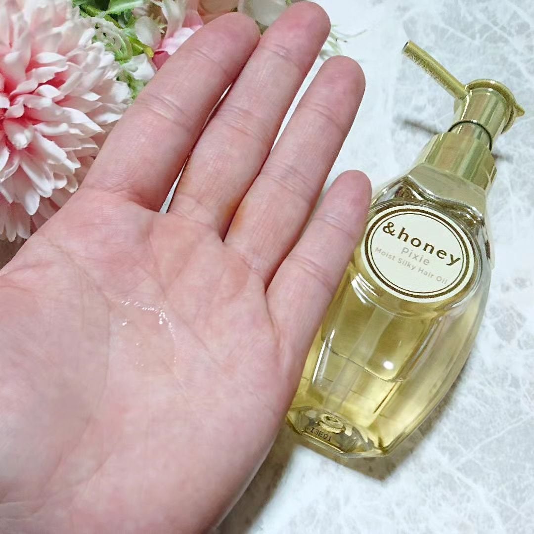 アンドハニー ピクシー モイストシルキー ヘアオイル3.0/&honey/ヘアオイルを使ったクチコミ(3枚目)