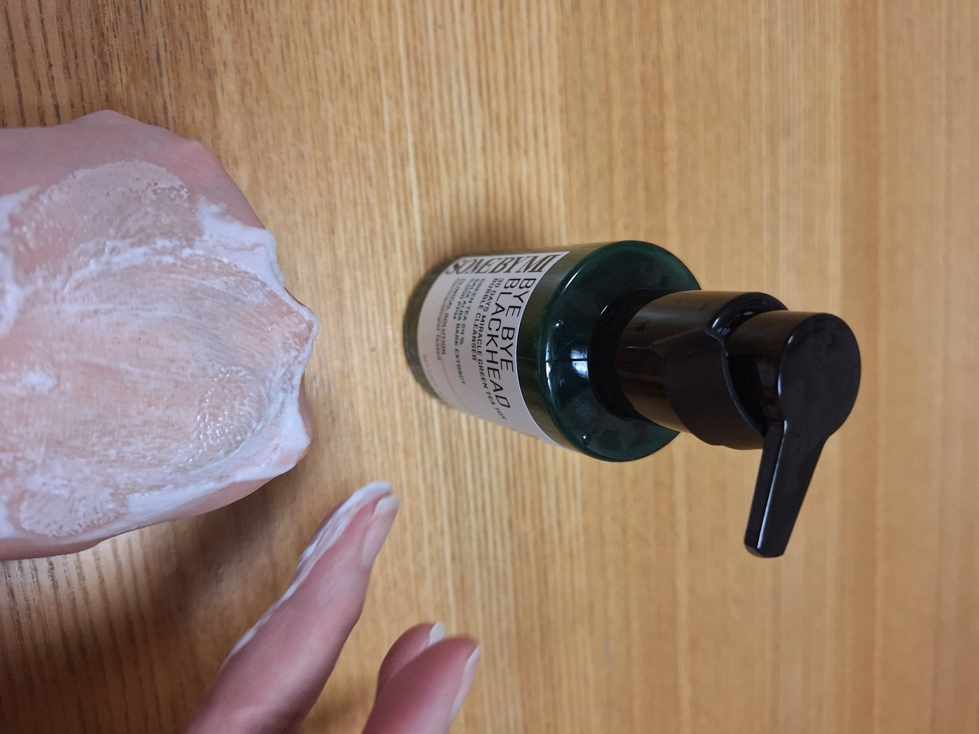 バイバイブラックヘッド グリーンティートックスバブルクレンザー/SOME BY MI/スクラブ・ゴマージュを使ったクチコミ(6枚目)