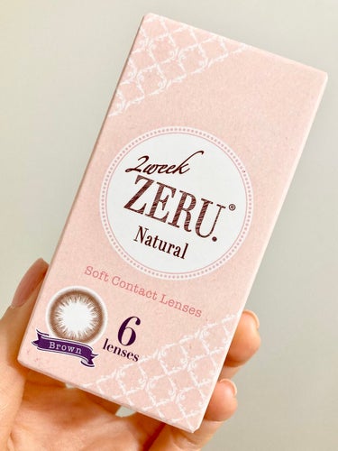 ZERU 2week ZERU Naturalのクチコミ「Qoo10のメガ割クーポンがあれば、
6週間分で約1,200円❣️😍
しかも馴染みやすいデザイ.....」（2枚目）