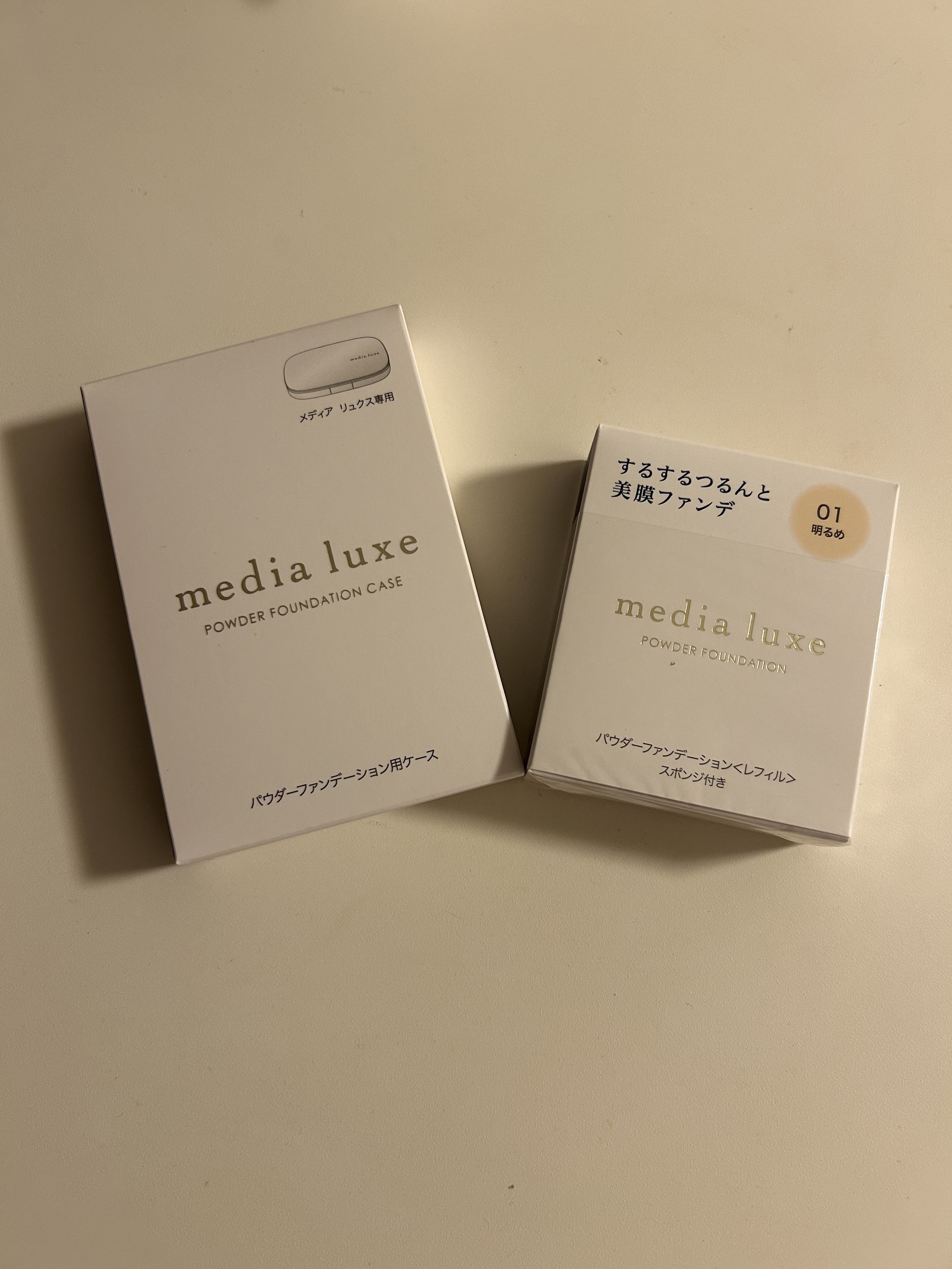 パウダーファンデーション/media luxe/パウダーファンデーションを使ったクチコミ（1枚目）