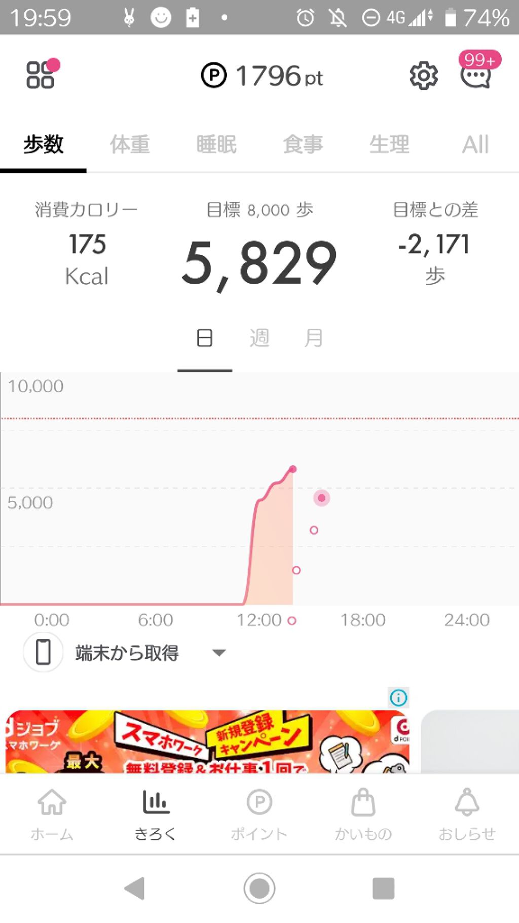 たなかたそ on LIPS 「今日も(┘ω└)ガンバ└(。`・ω・´。)┘ルビィ(↑昨..」(1枚目)