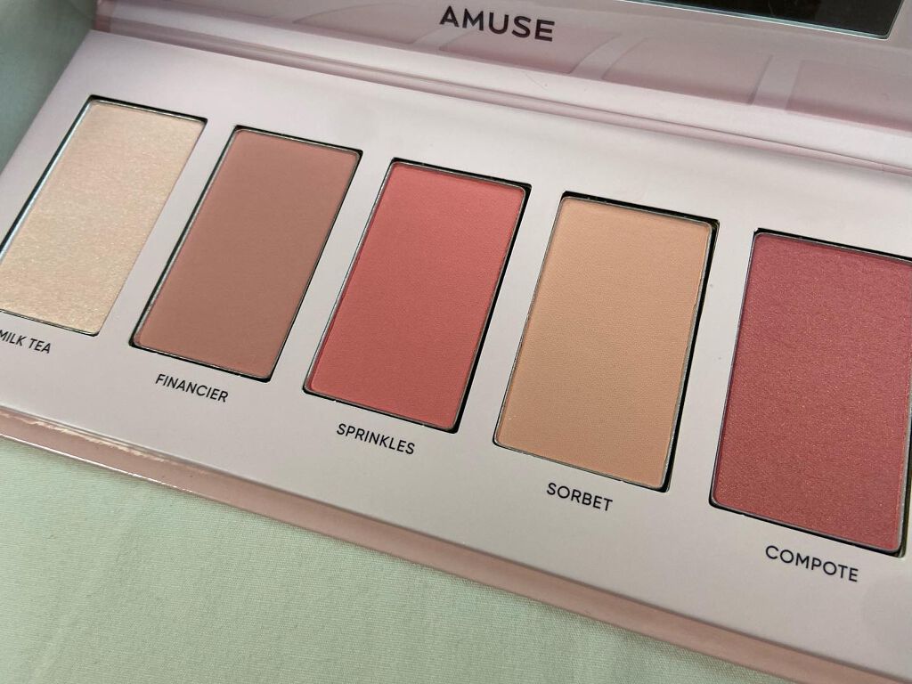 チークブーケパレット/AMUSE/パウダーチークを使ったクチコミ（3枚目）