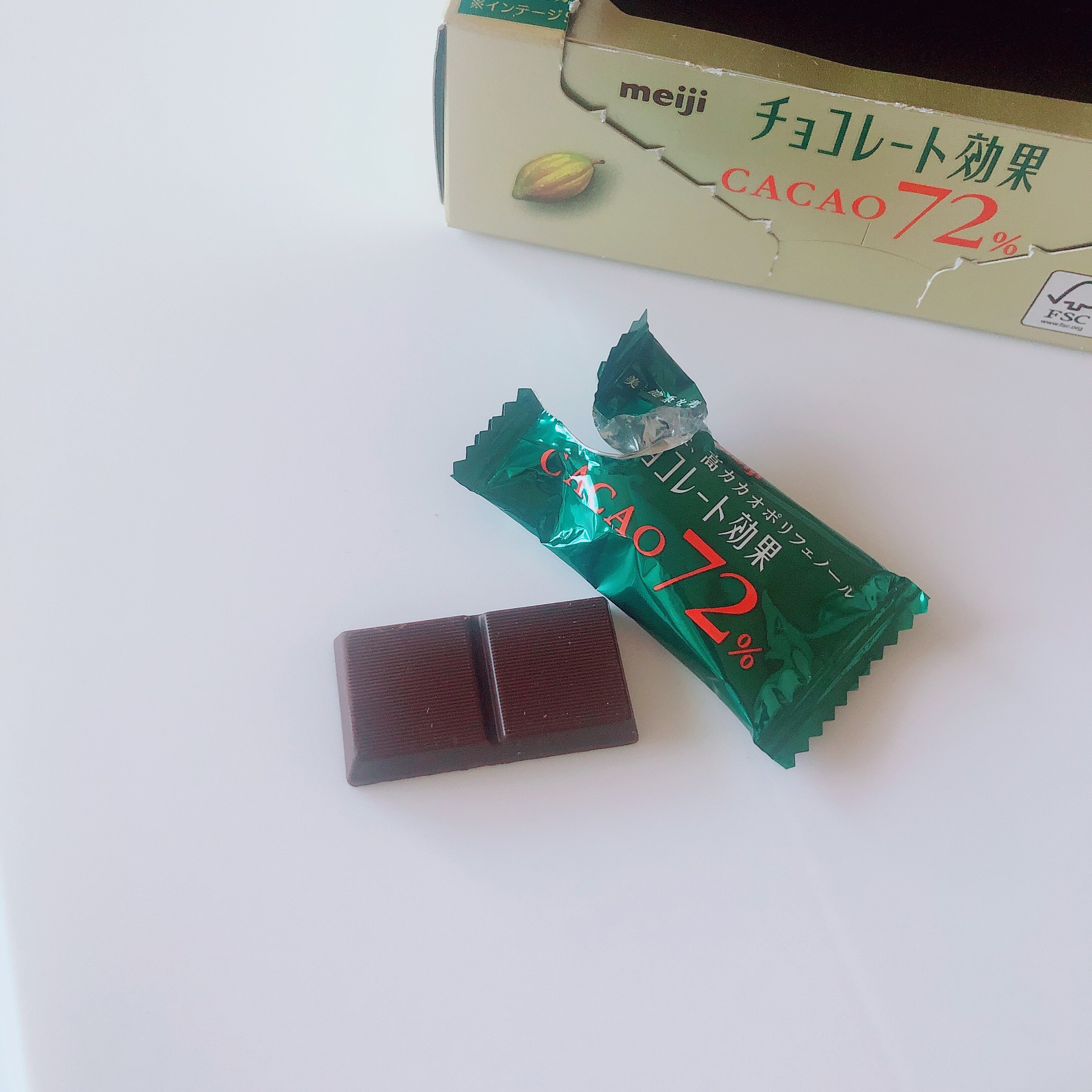 チョコレート効果　CACAO72％/明治/食品を使ったクチコミ（2枚目）