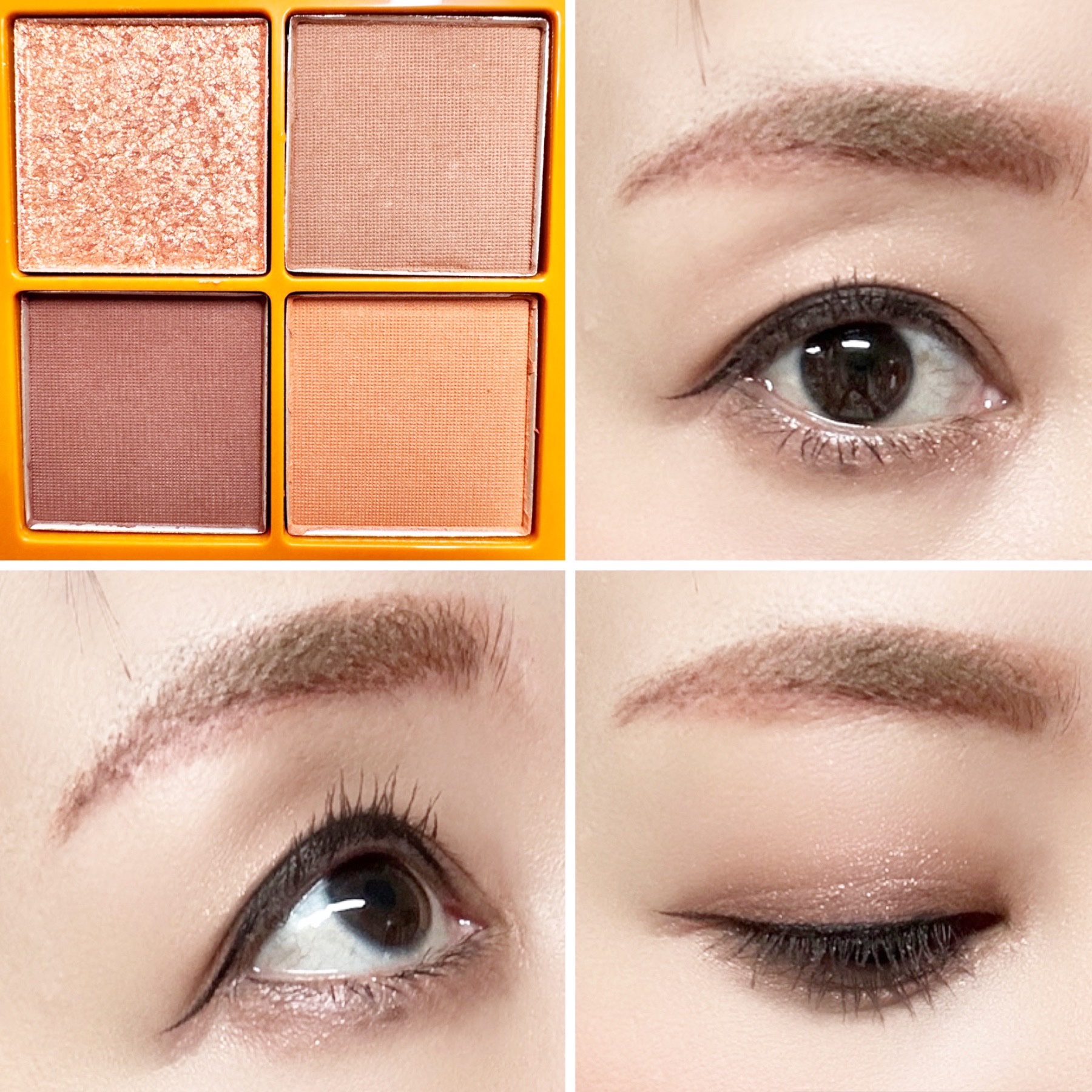  4色アイシャドウ 02 オレンジブロッサム/Étoile Rose/アイシャドウパレットを使ったクチコミ（2枚目）