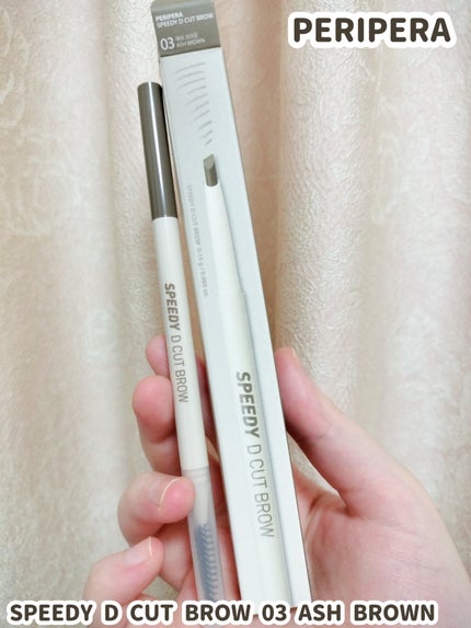 PERIPERA SPEEDY D CUT BROWのクチコミ「PERIPERA SPEEDY D CUT BROW 03 ASH BROWNです。
●スキ.....」(1枚目)