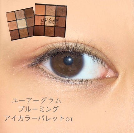 UR GLAM BLOOMING EYE COLOR PALETTE/U R GLAM/アイシャドウパレットを使ったクチコミ(1枚目)