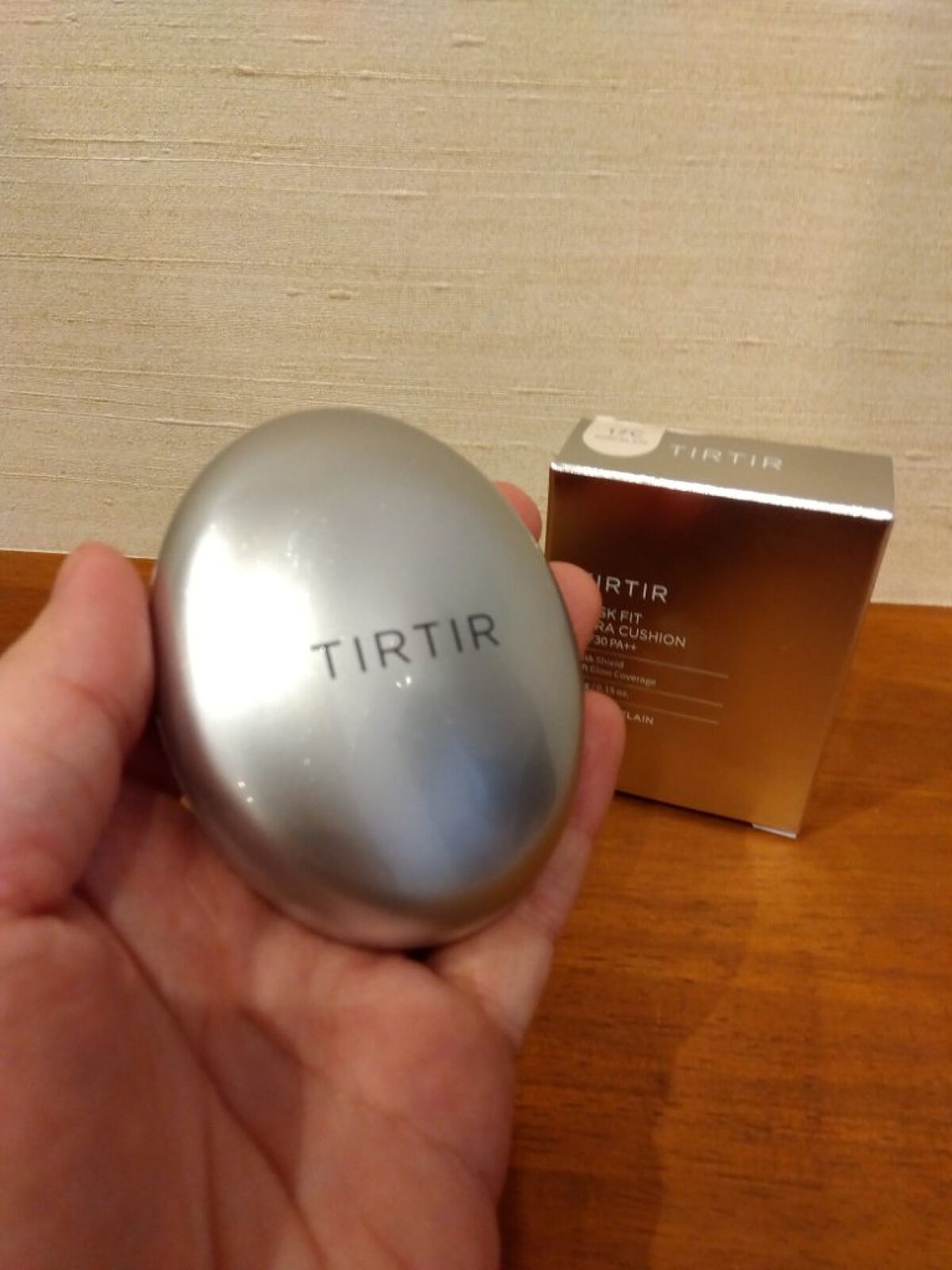 マスクフィットオーラクッション 17C ポーセリン(PORCELAIN)(ミニ)/TIRTIR(ティルティル)/クッションファンデーションを使ったクチコミ（2枚目）