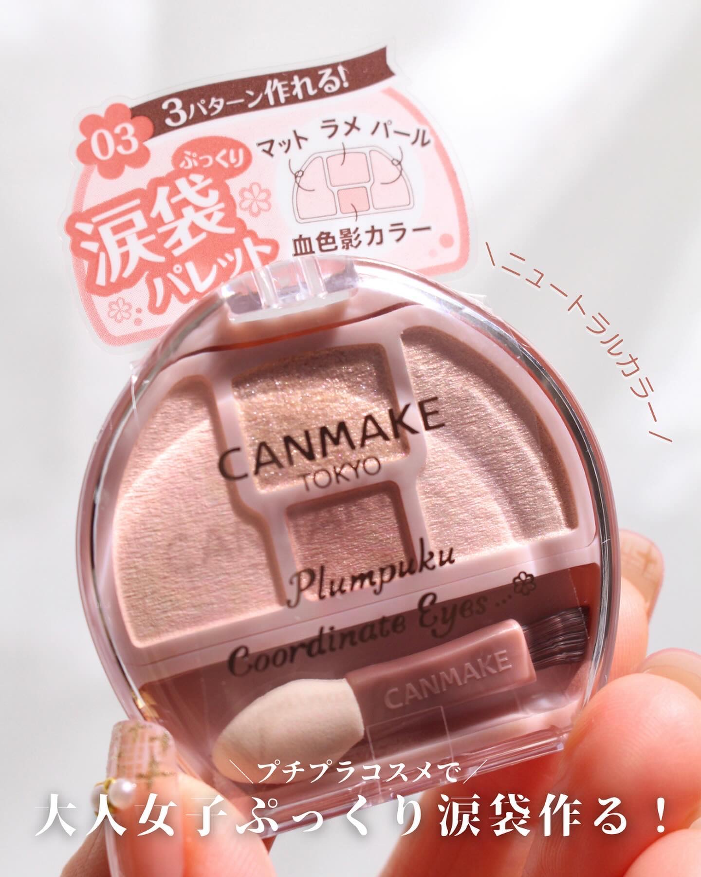 プランぷくコーデアイズ/キャンメイク/パウダーアイシャドウを使ったクチコミ（1枚目）