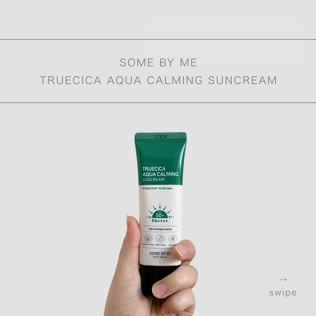 TRUECICA アクアカーミング日焼け止め/SOME BY MI/日焼け止めクリームを使ったクチコミ(1枚目)