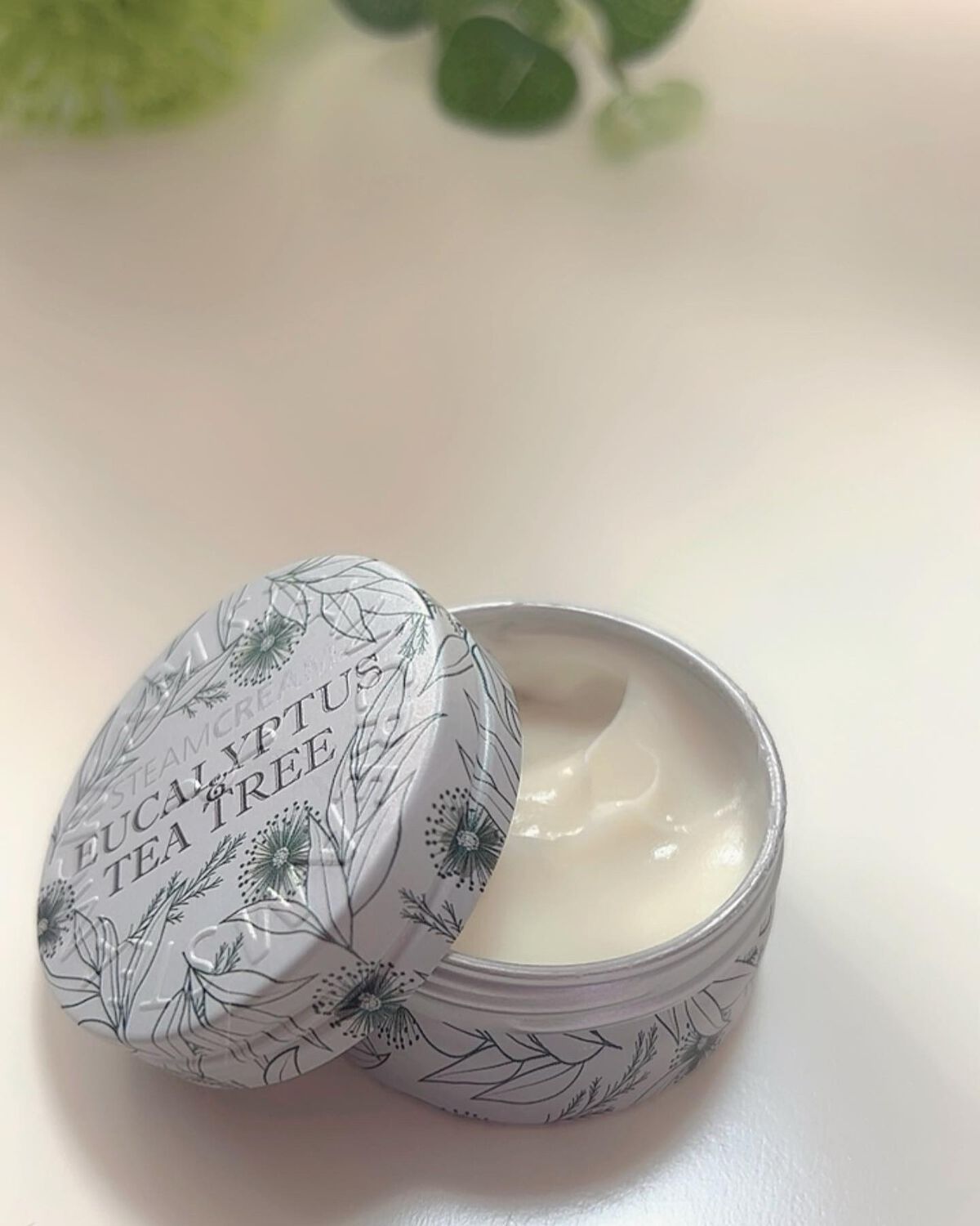 スチームクリーム ユーカリ＆ティーツリー mini/STEAMCREAM/フェイスクリームを使ったクチコミ（2枚目）