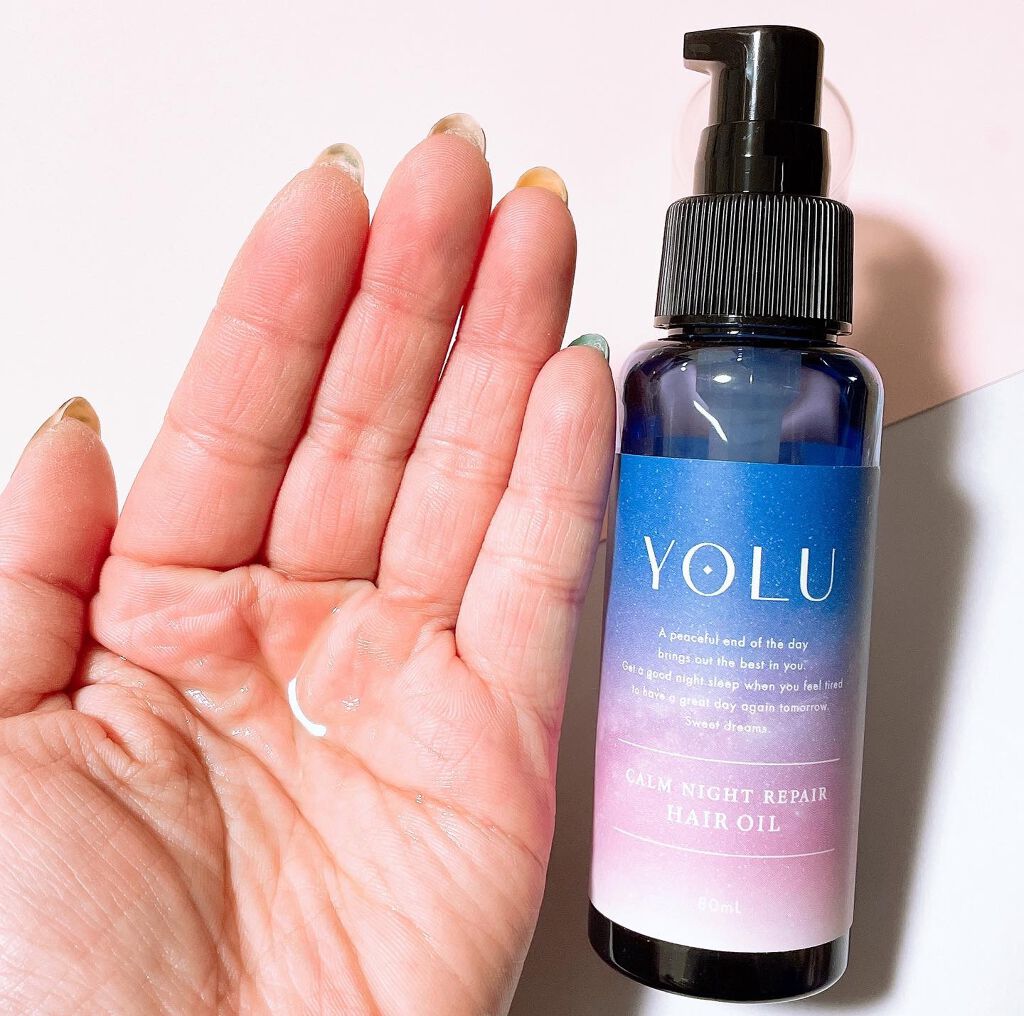 カームナイトリペアヘアオイル/YOLU/ヘアオイルを使ったクチコミ(3枚目)