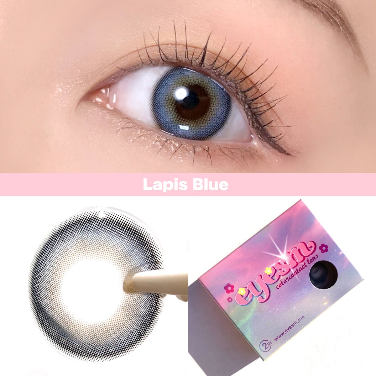 Marine Gray/eyesm/カラーコンタクトレンズを使ったクチコミ(4枚目)