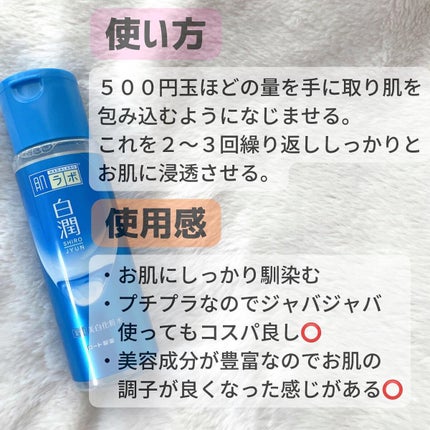 白潤 薬用美白化粧水/肌ラボ/化粧水を使ったクチコミ(4枚目)