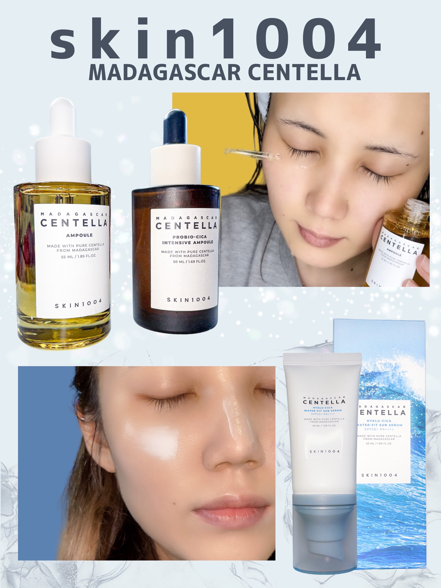 ヒアルーシカ ウォーターフィット サンセラム/SKIN1004/日焼け止めローションを使ったクチコミ（1枚目）