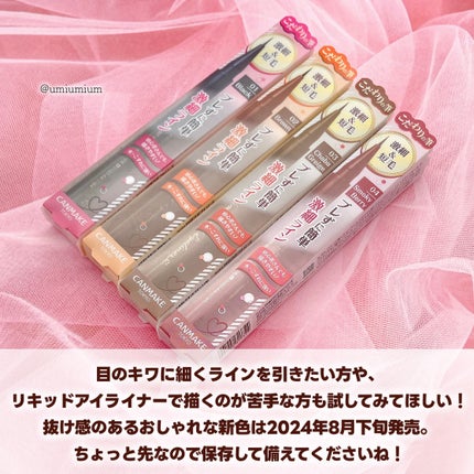 スリムリキッドアイライナー/キャンメイク/リキッドアイライナーを使ったクチコミ(6枚目)