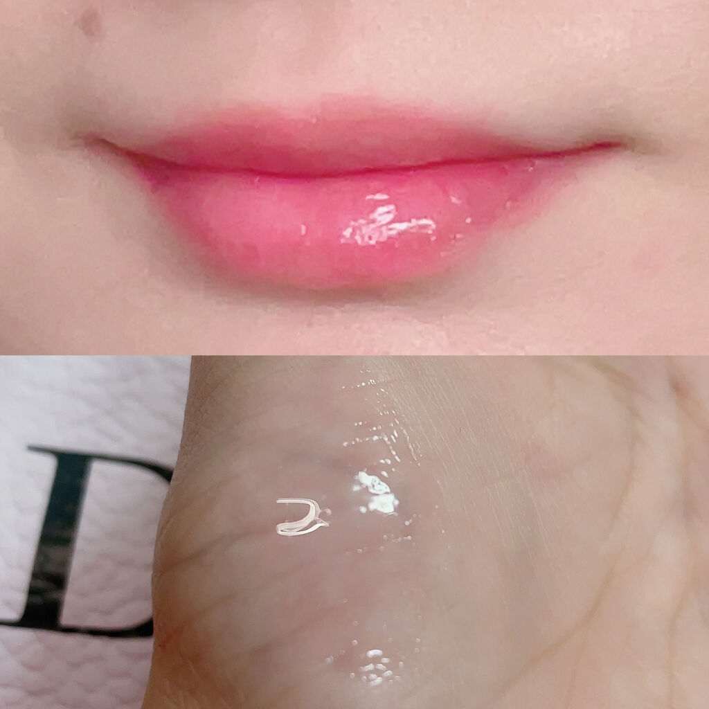 ディオール アディクト リップ グロウ オイル 022 ウルトラ ピンク　（スプリング コレクション 2021限定品）（生産終了）/Dior/リップグロスを使ったクチコミ（2枚目）