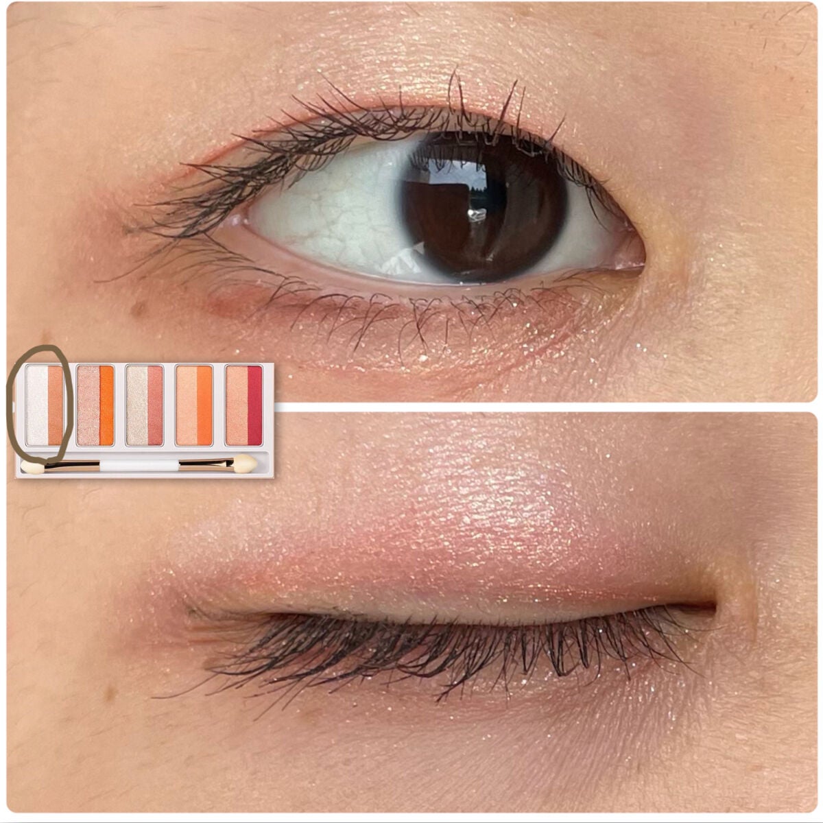 スターライトファントム 10色アイシャドウパレット/HEXZE(ヘックスゼ)/アイシャドウパレットを使ったクチコミ(5枚目)