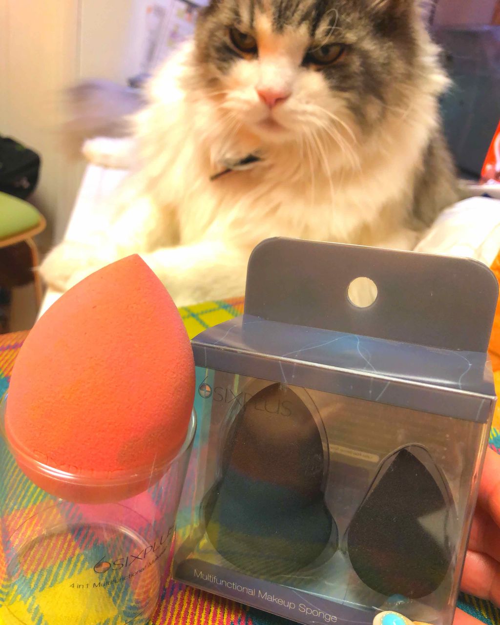 SIXPLUS 多機能メイク用スポンジパフ/SIXPLUS/パフ・スポンジを使ったクチコミ（1枚目）