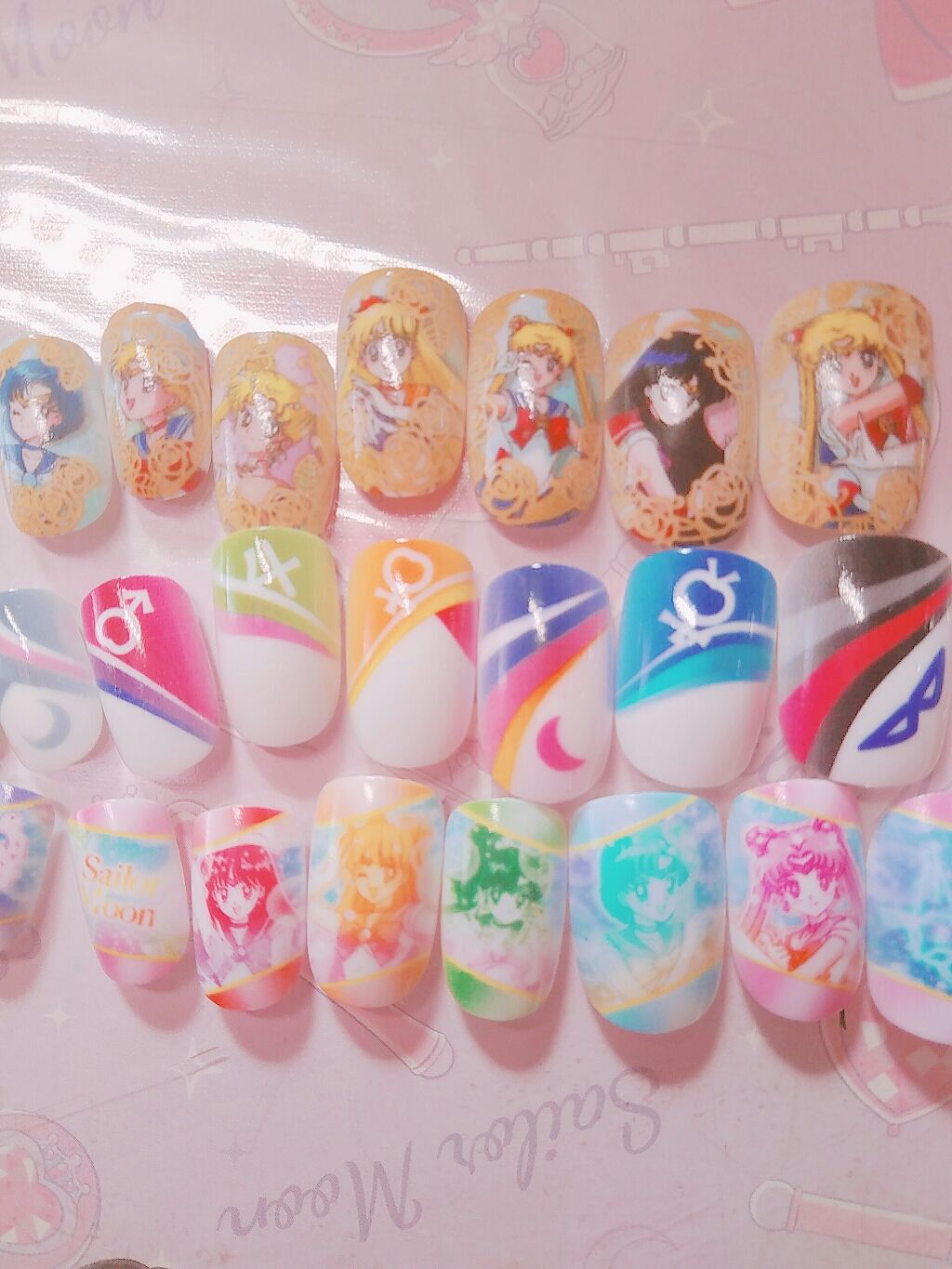 CHARANAIL(キャラネイル)美少女戦士セーラームーン/クレアボーテ/ネイルシールを使ったクチコミ(1枚目)