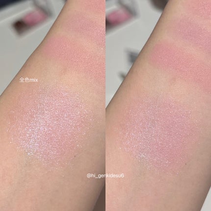 グロウフルールチークス(ブレンドタイプ)/キャンメイク/パウダーチークを使ったクチコミ(4枚目)