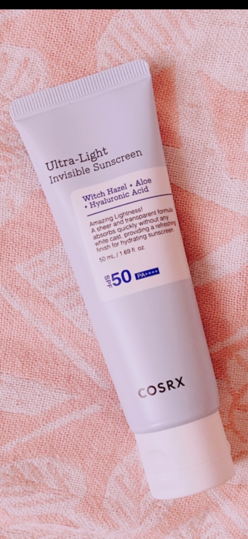 ウルトラライト透明UVクリーム/COSRX/日焼け止めクリームを使ったクチコミ（2枚目）