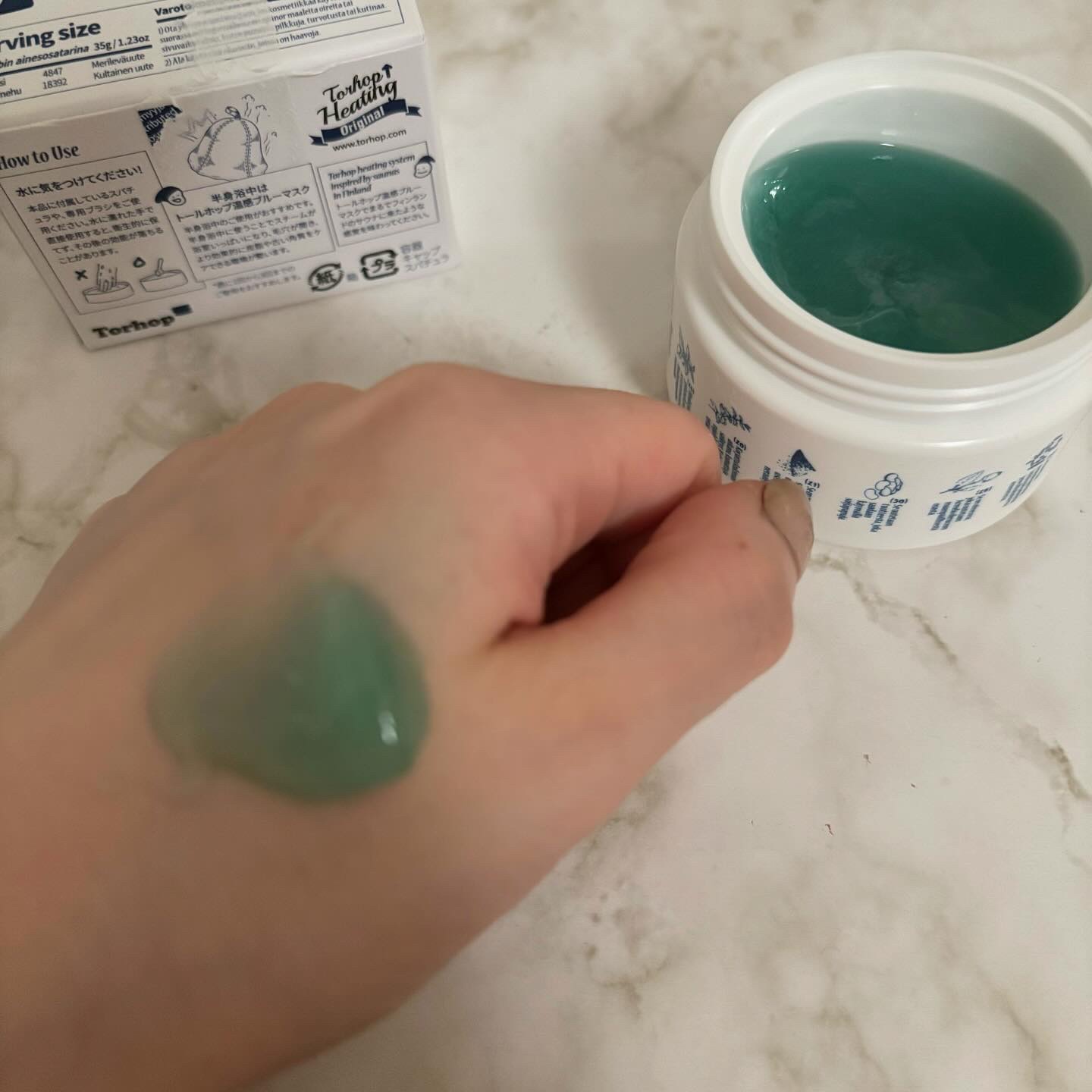 温感ブルーマスク 35g/Torhop/洗い流すパック・マスクを使ったクチコミ（2枚目）
