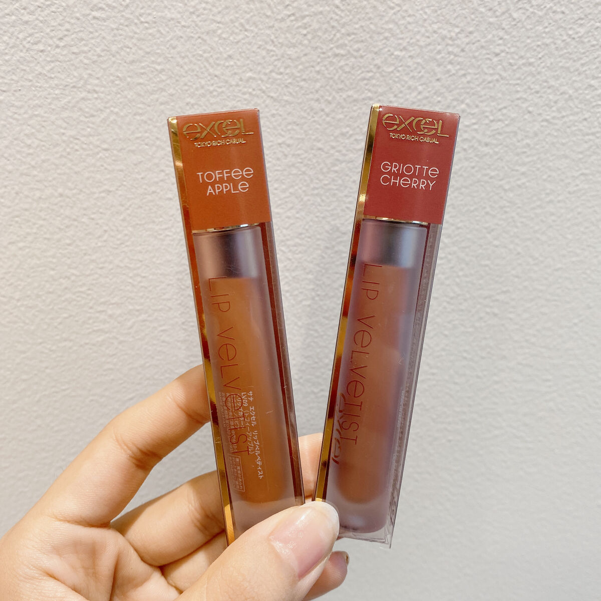 リップベルベティスト/excel/口紅を使ったクチコミ（3枚目）
