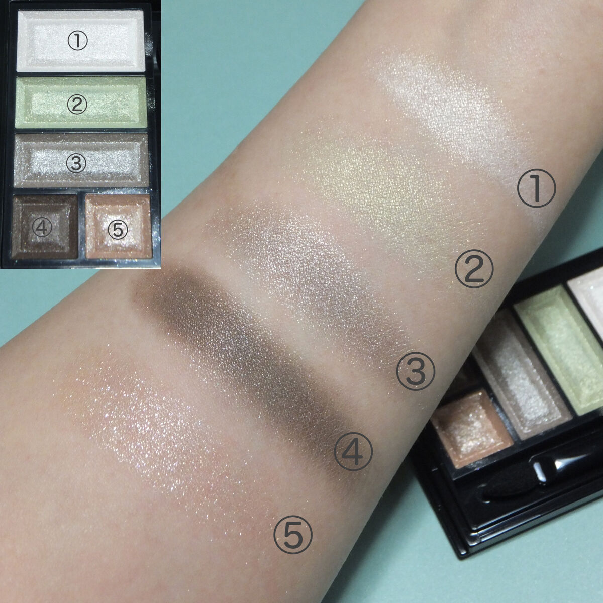 ショコラスウィート アイズ/リンメル ロンドン/アイシャドウパレットを使ったクチコミ（2枚目）