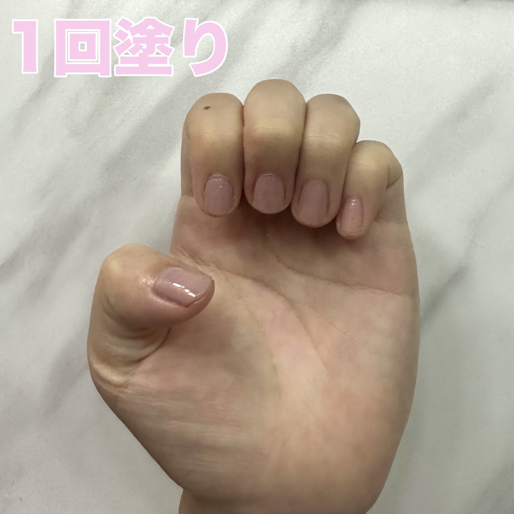 カラフルネイルズ N10 ペールラベンダー /キャンメイク/マニキュアを使ったクチコミ（2枚目）