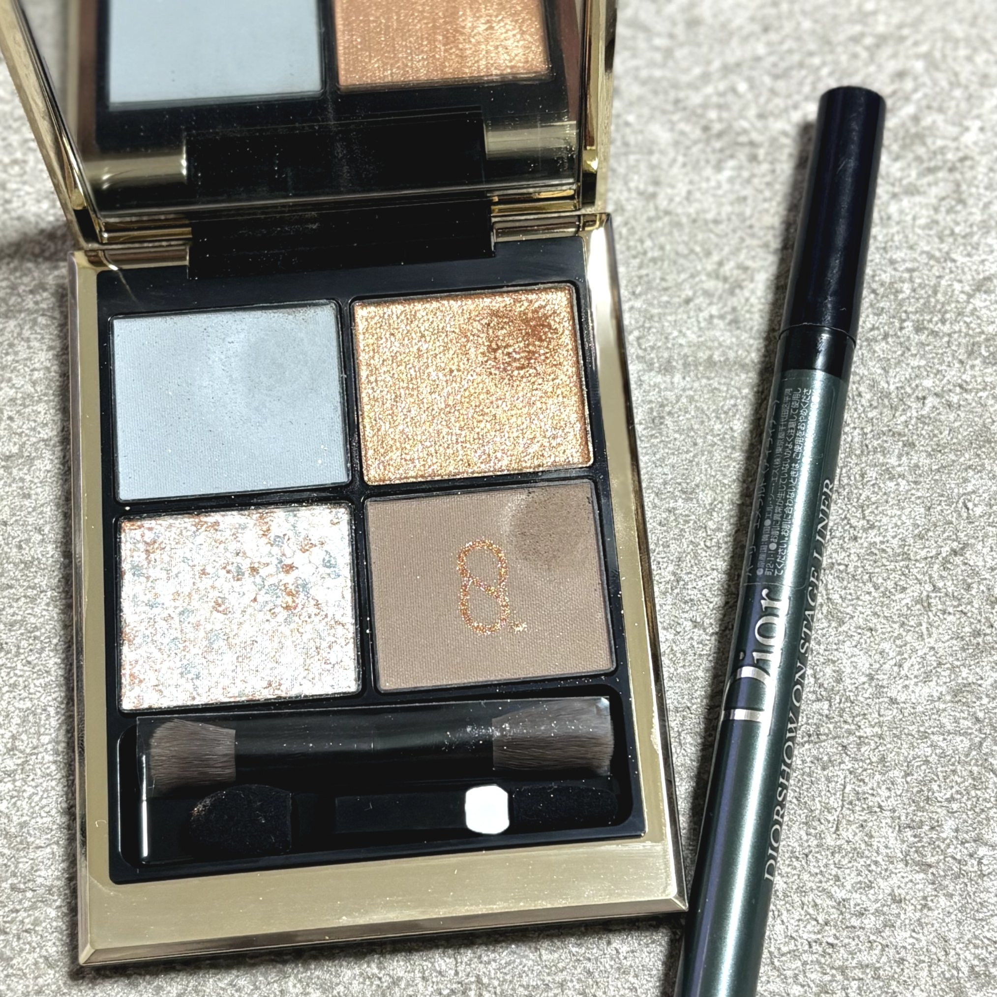 ディオールショウ オンステージ ライナー ウォータープルーフ 386 パーリー エメラルド/Dior/アイライナーを使ったクチコミ（1枚目）