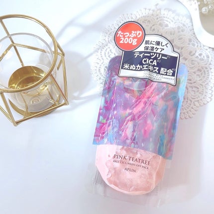 ピンクティーツリーライスシカウォッシュオフパック/APLIN/洗い流すパック・マスクを使ったクチコミ(5枚目)