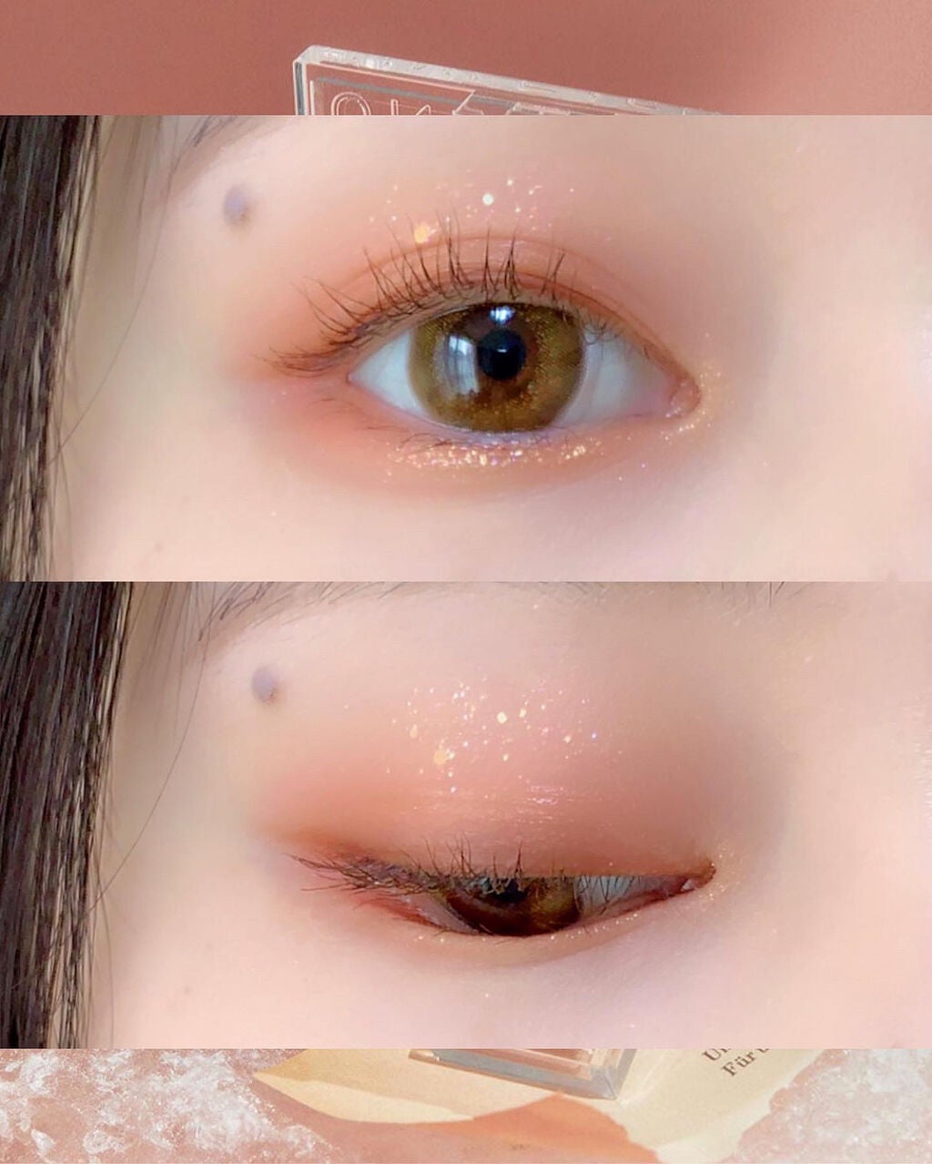 グリッターペディアアイパレット/unleashia/アイシャドウパレットを使ったクチコミ(3枚目)